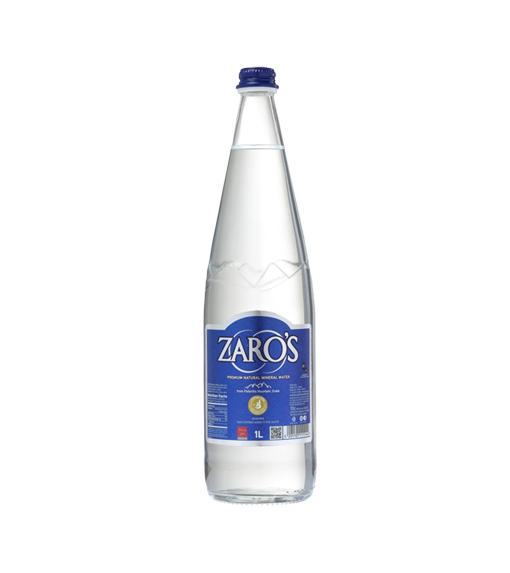 ZARO'S натуральна мінеральна вода, 1 л, скло (1х12)